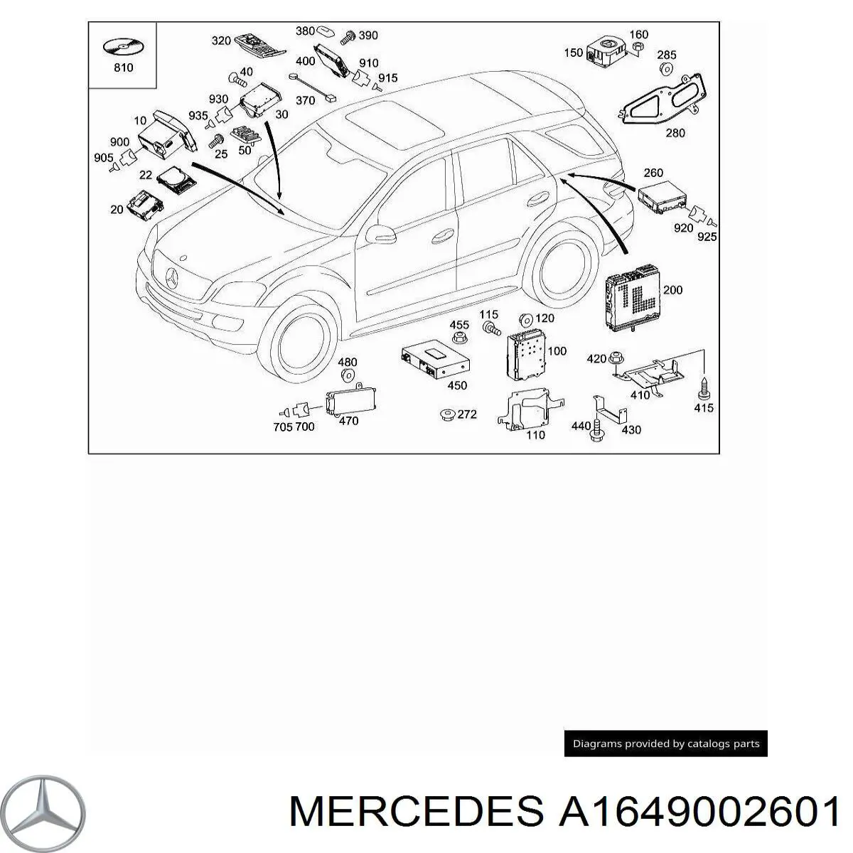 Купити A1649002601 Mercedes Блок керування мультимедійний
