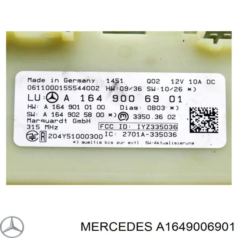  Mercedes A1649006901 ціна, від 239.03 USD