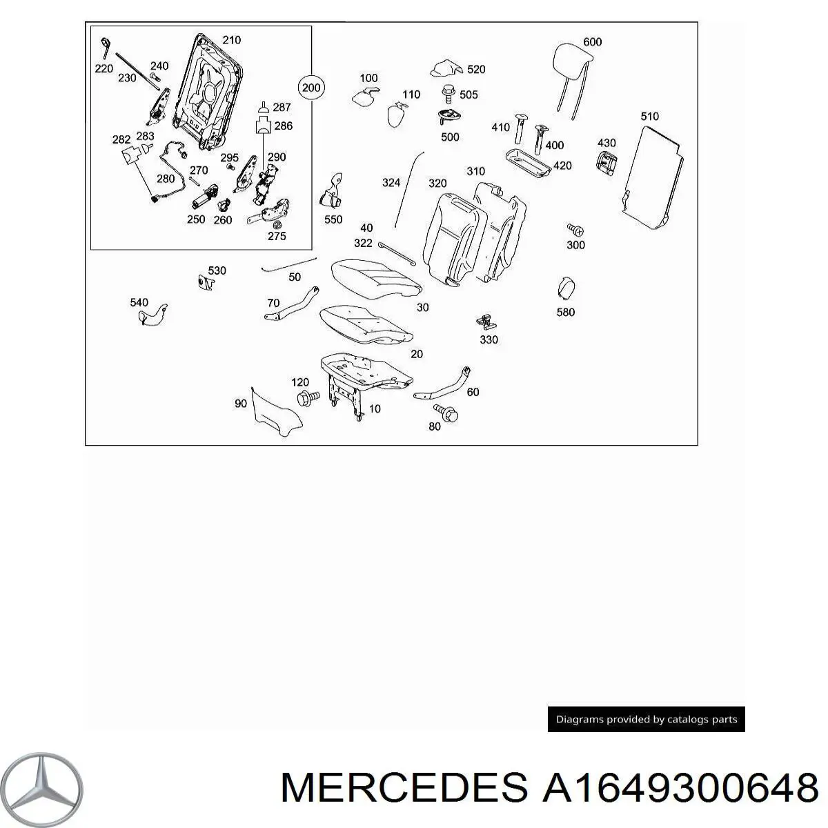 A1649300648 Mercedes 