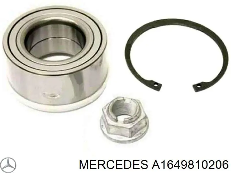 Купити A1649810206 Mercedes Підшипник ступиці передньої