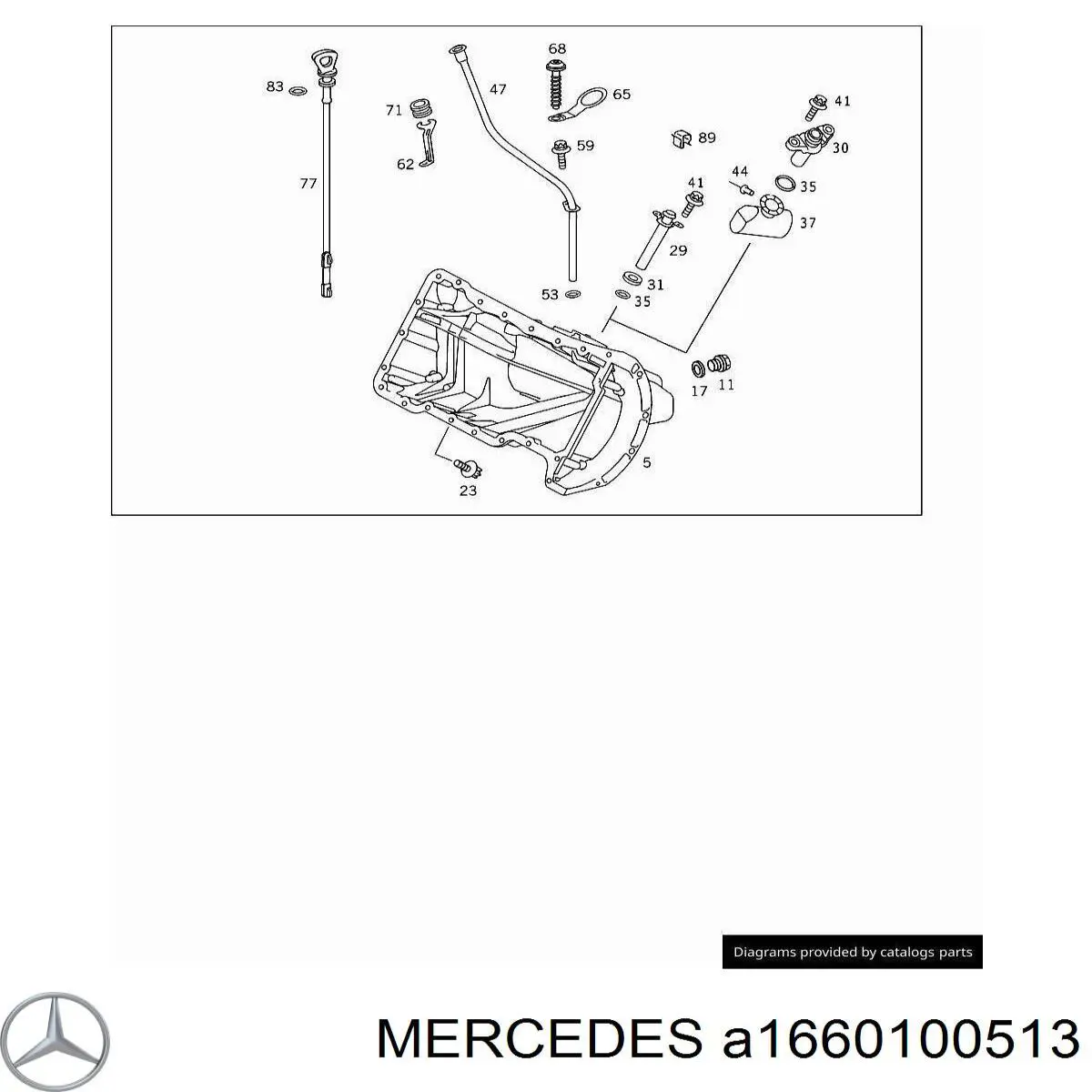 Піддон масляний картера двигуна на Mercedes A (W168)