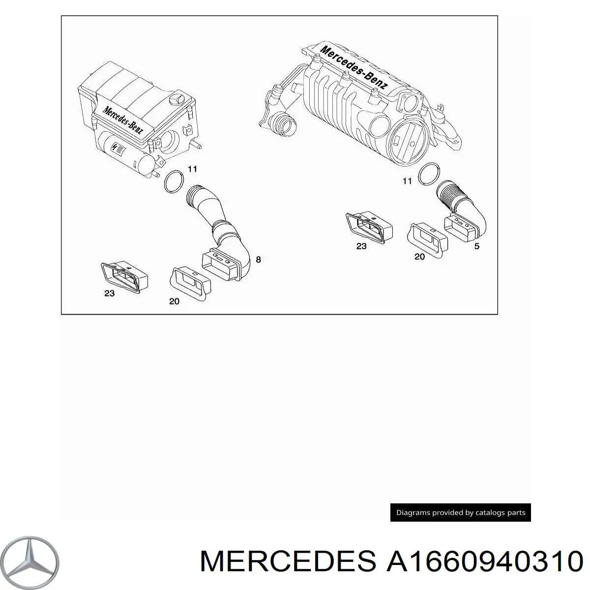  Mercedes A1660940310 ціна, від 5.07 USD