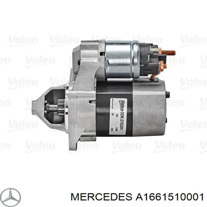 Стартер A1661510001 Mercedes