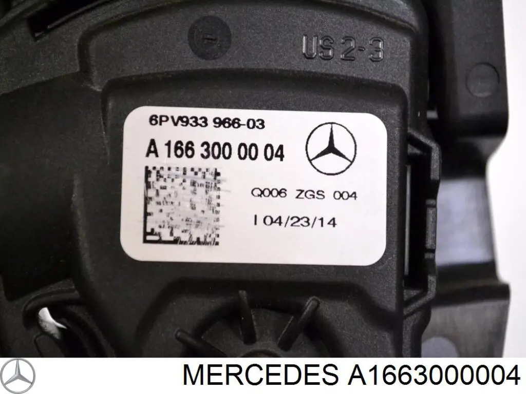 Купити A1663000004 Mercedes Педаль газу