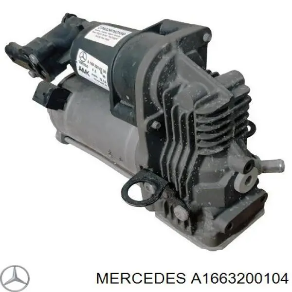 A1663200104 Mercedes компресор пневмопідкачкою (амортизаторів)