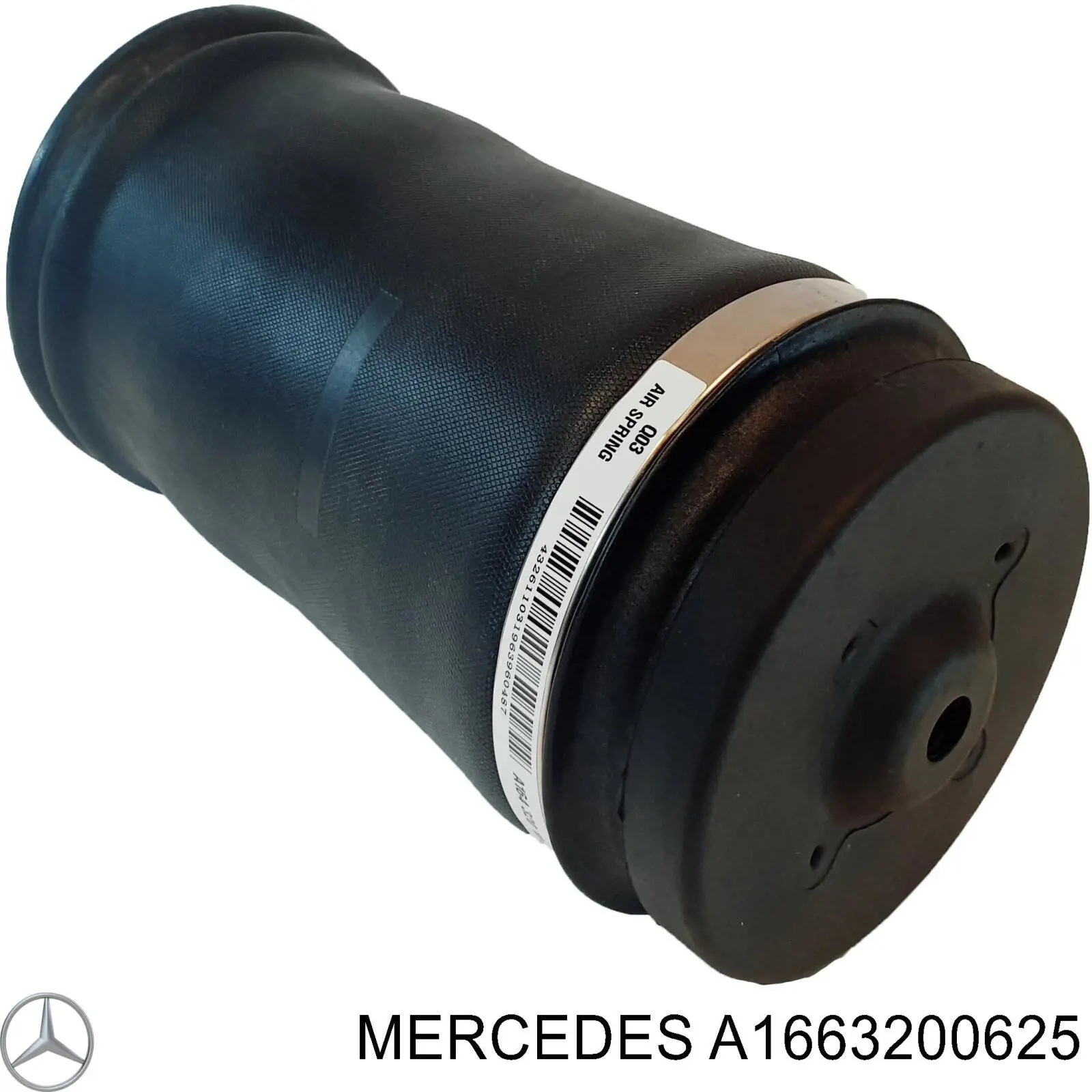 Пневморессора задня Mercedes A1663200625 ціна, від 378.88 USD