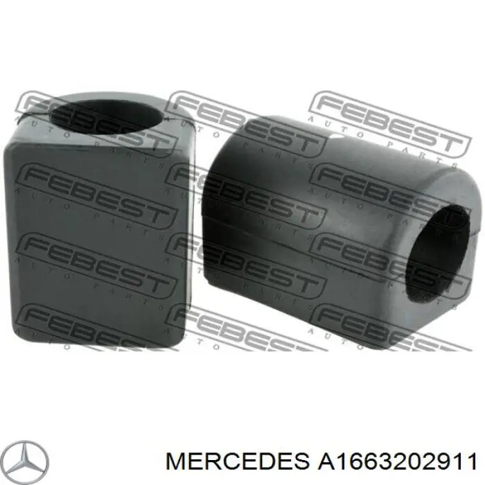 A1663202911 Mercedes Прокладка стабільзатора заднього