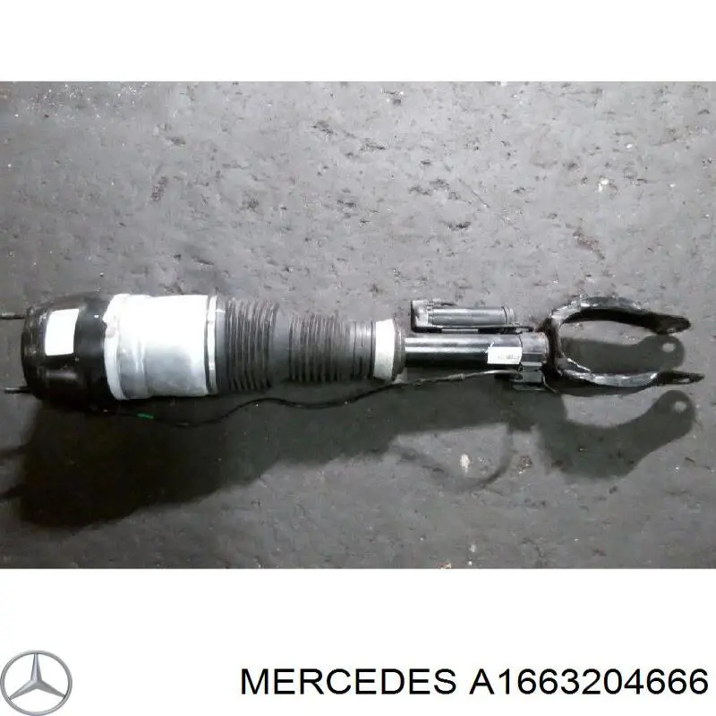 Амортизатор передній, правий Mercedes A1663204666 ціна, від 474.47 USD