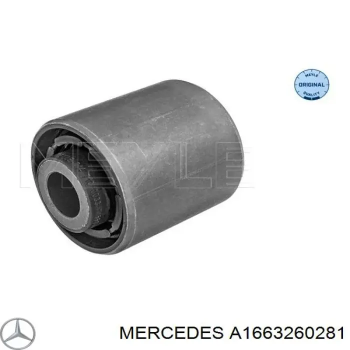 A1663260281 Mercedes сайлентблок заднього нижнього важеля