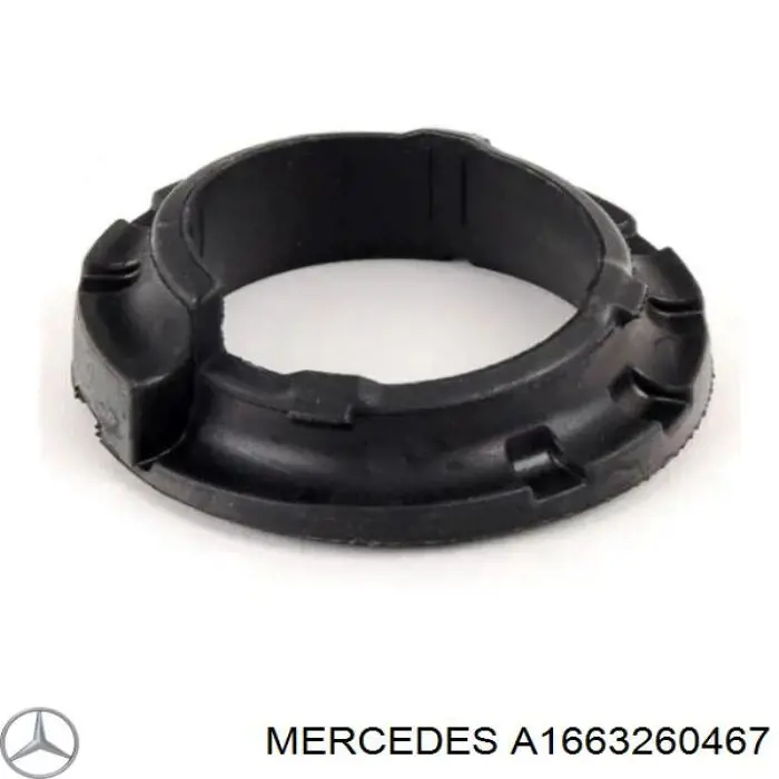 A1663260467 Mercedes проставка (гумове кільце пружини передньої, верхня)