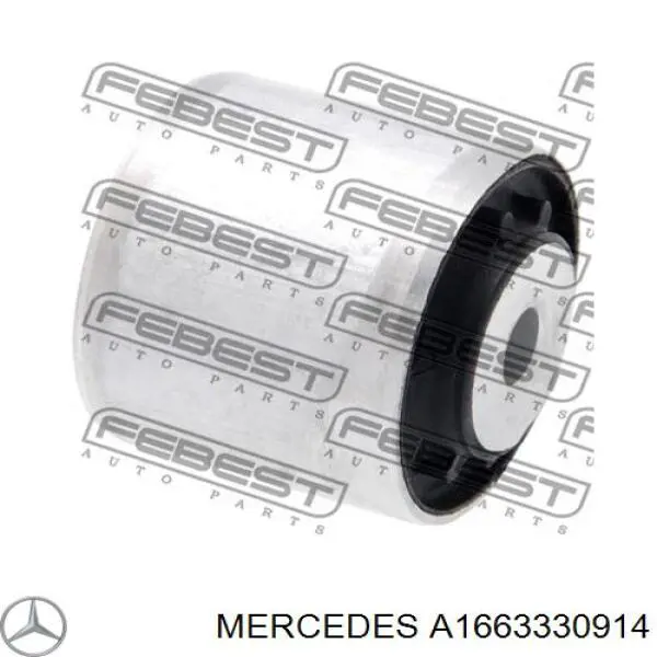 Сайлентблок (подушка) редуктора переднього моста, передній Mercedes A1663330914 ціна, від 28.44 USD