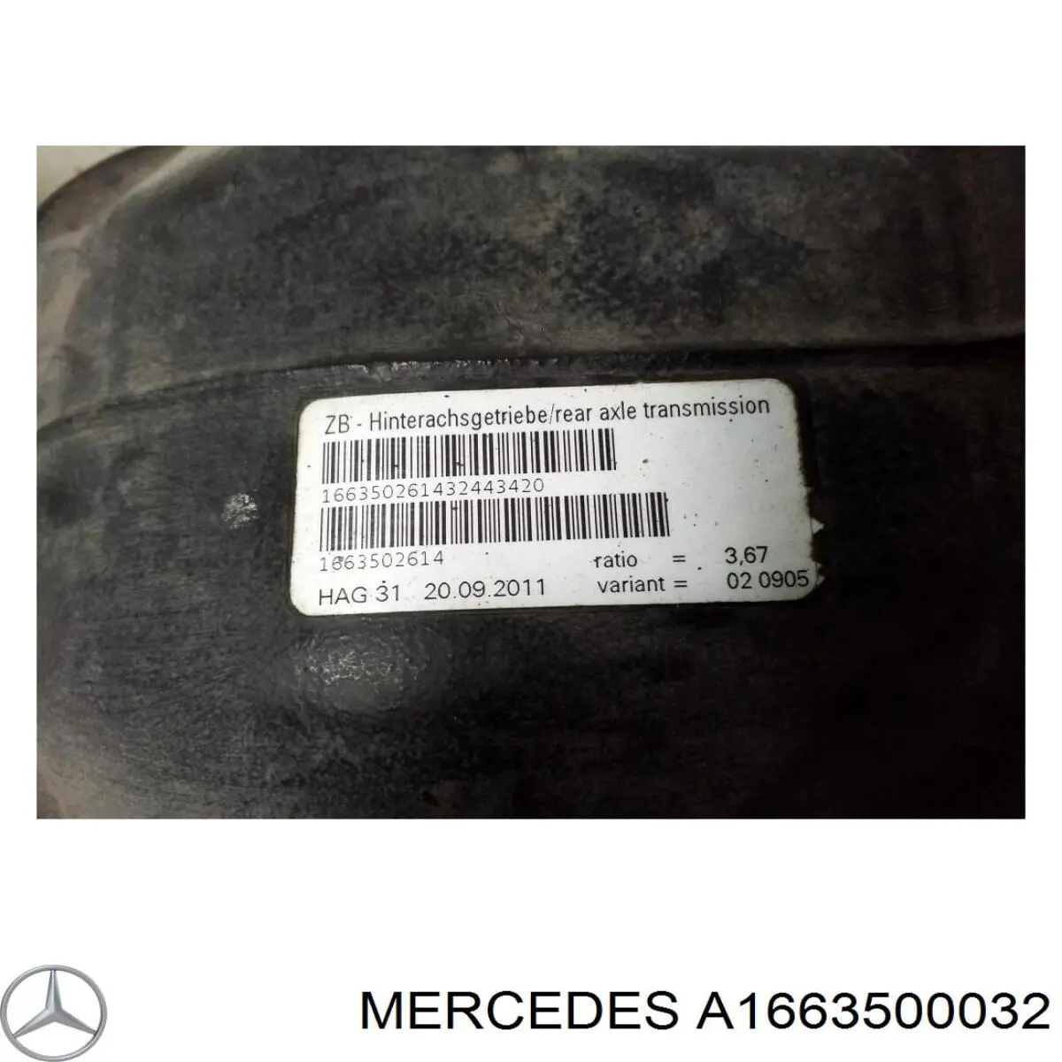 Купити A1663500032 Mercedes Балка задньої підвіски, підрамник