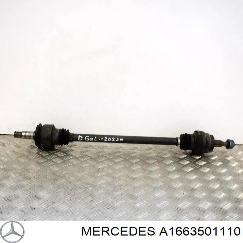 A1663501110 Mercedes Привід задній
