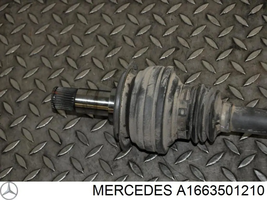 Купити A1663501210 Mercedes Піввісь задня, ліва