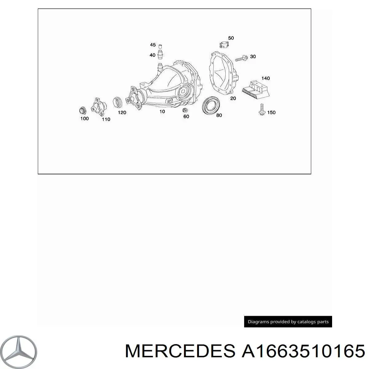  Mercedes A1663510165 ціна, від 10.13 USD