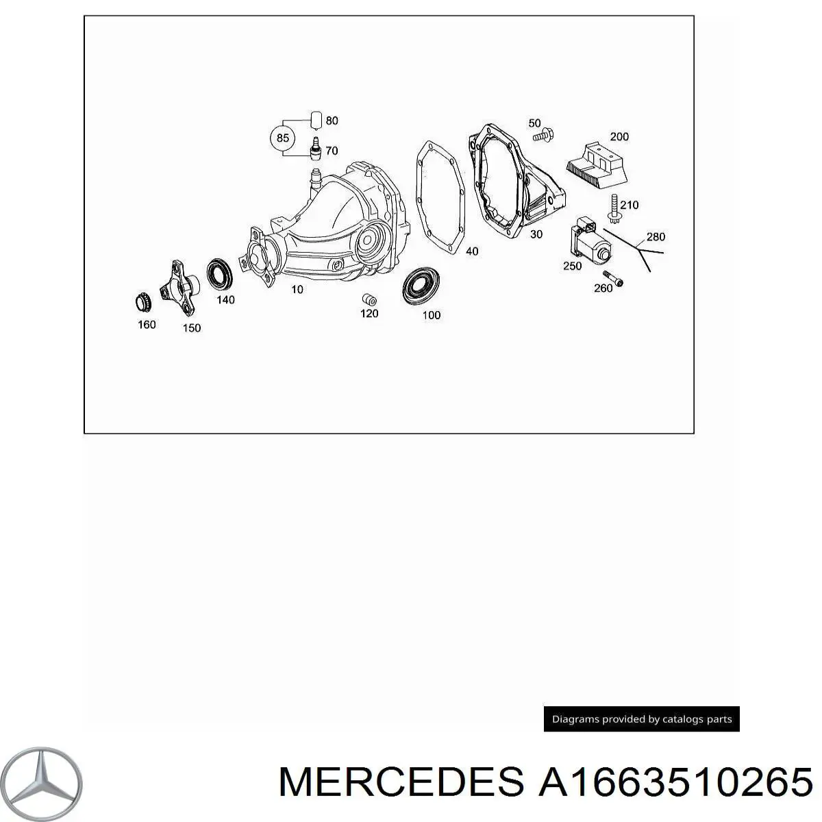  Mercedes A1663510265 ціна, від 10.13 USD