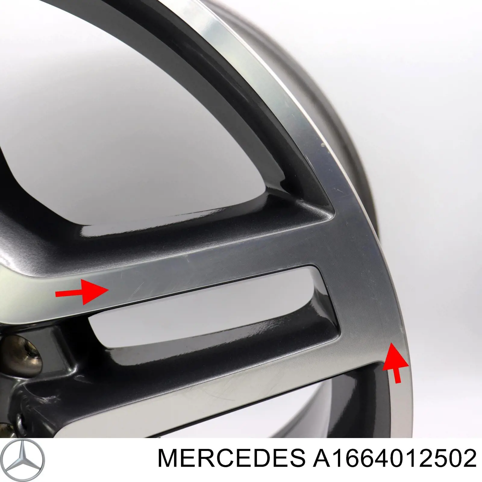 Диски колісні литі (легкосплавні, титанові) Mercedes A1664012502 ціна, від 337.46 USD