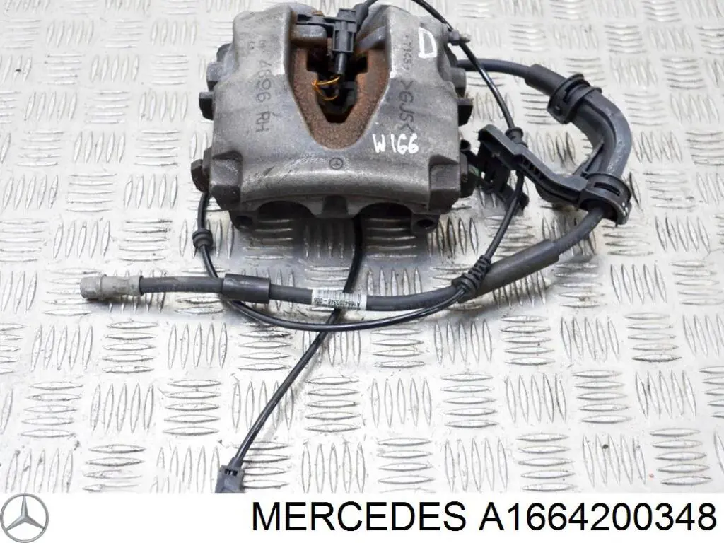 A1664200348 Mercedes шланг гальмівний передній