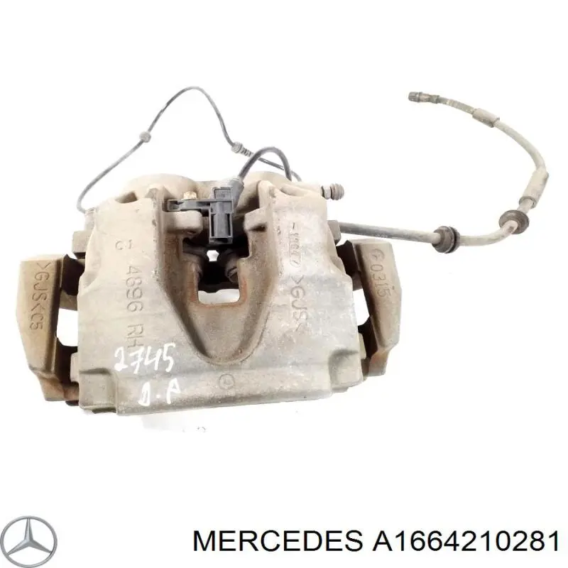 Купити A1664210281 Mercedes Супорт гальмівний передній правий