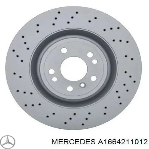 A1664211012 Mercedes диск гальмівний передній