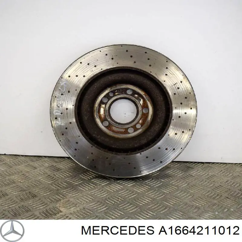 Диск переднього гальма Mercedes A1664211012 ціна, від 116.96 USD