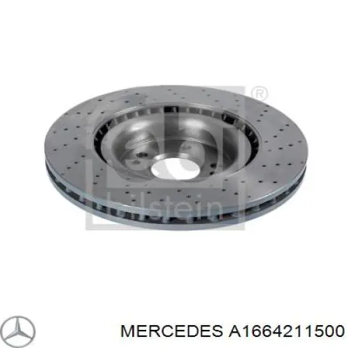 Диск переднього гальма Mercedes A1664211500 ціна, від 116.96 USD
