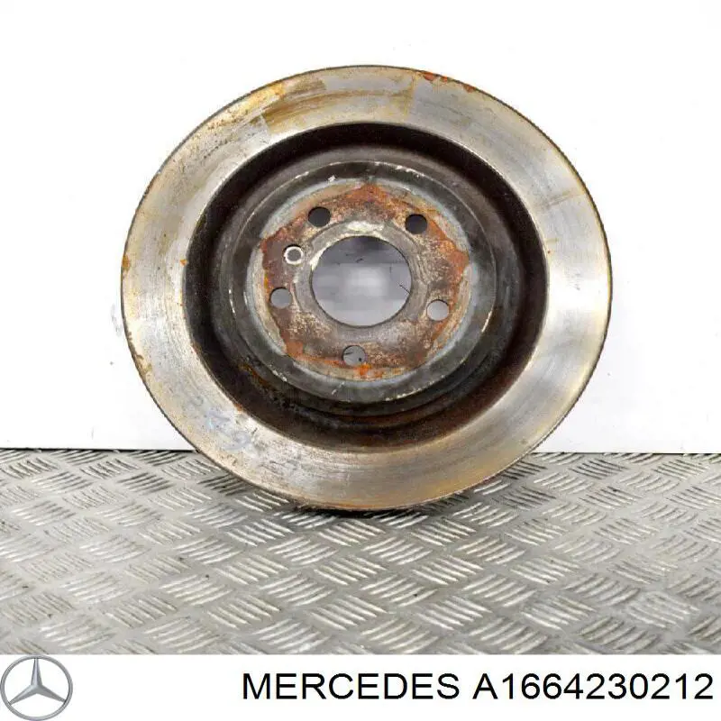Купити A1664230212 Mercedes Диск заднього гальма