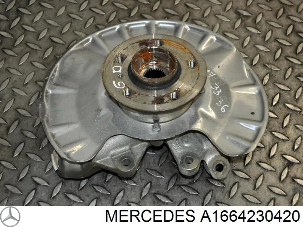 Купити A1664230420 Mercedes Захист гальмівного диска заднього, правого