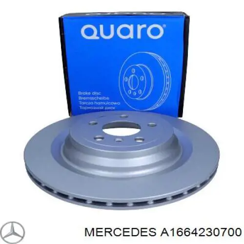 Задні дискові гальма Mercedes A1664230700 ціна, від 84.00 USD