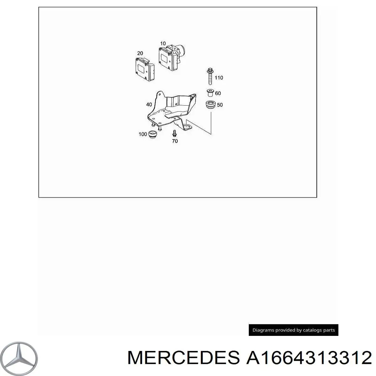 Блок АБС гідравлічний Mercedes A1664313312 ціна, від 376.17 USD