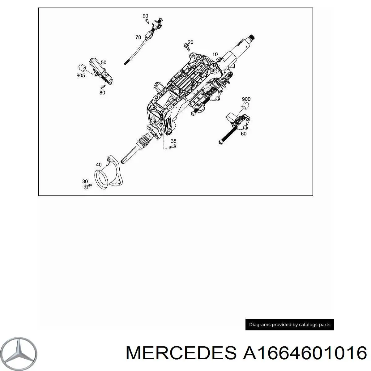 A1664601016 Mercedes Колонка рульового управління