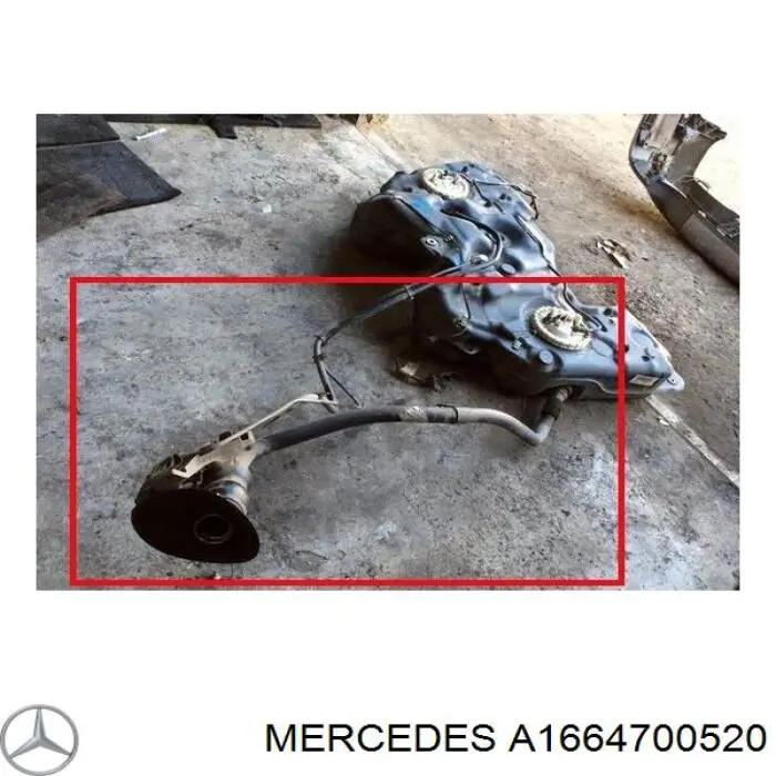 Шланг заливної горловини, паливного бака Mercedes A1664700520 ціна, від 126.55 USD