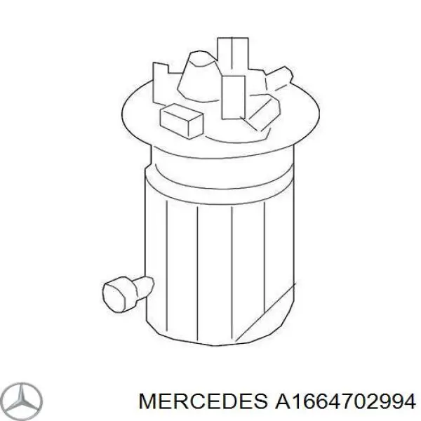 Модуль бензонасоса Mercedes A1664702994 ціна, від 180.54 USD