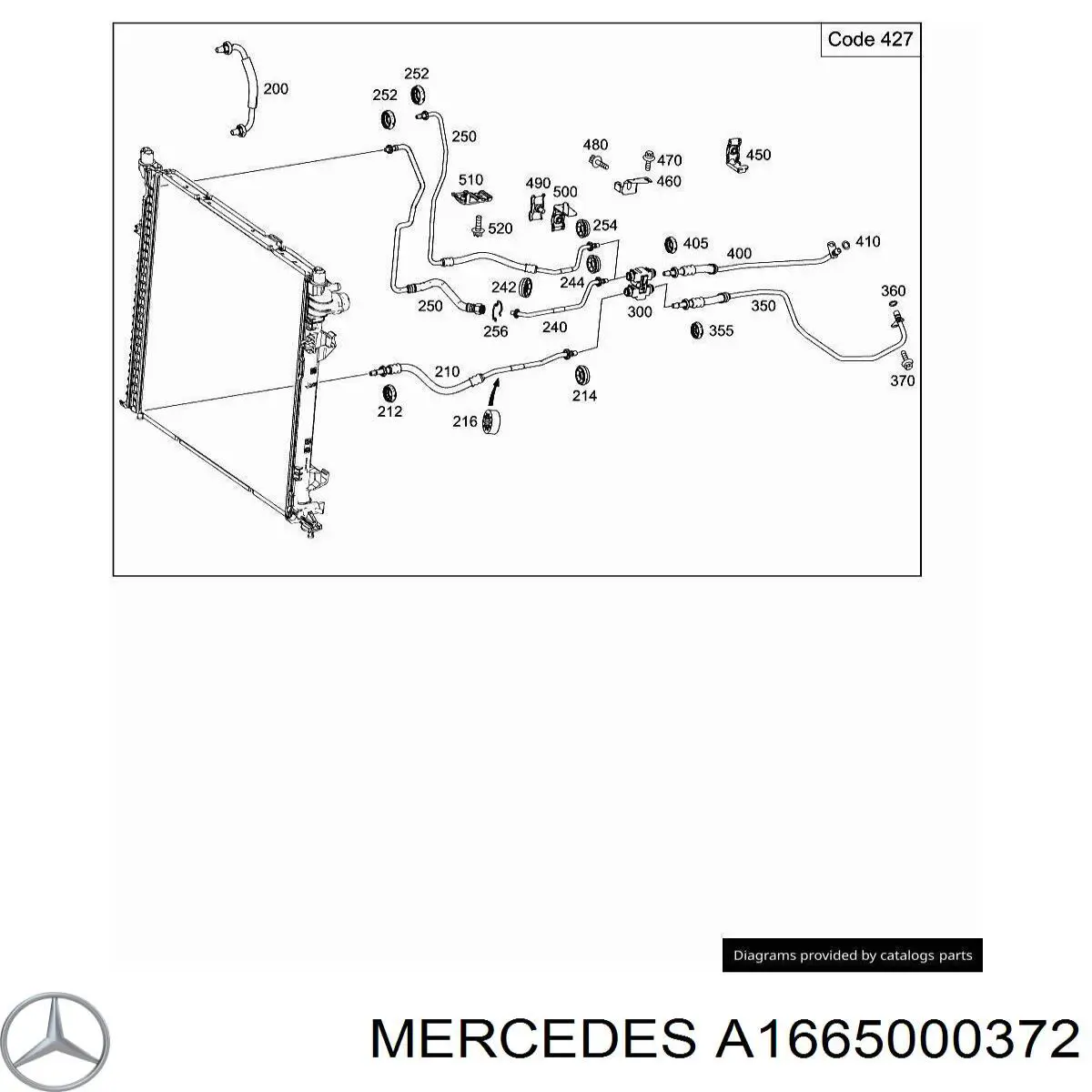 A1665000372 Mercedes 