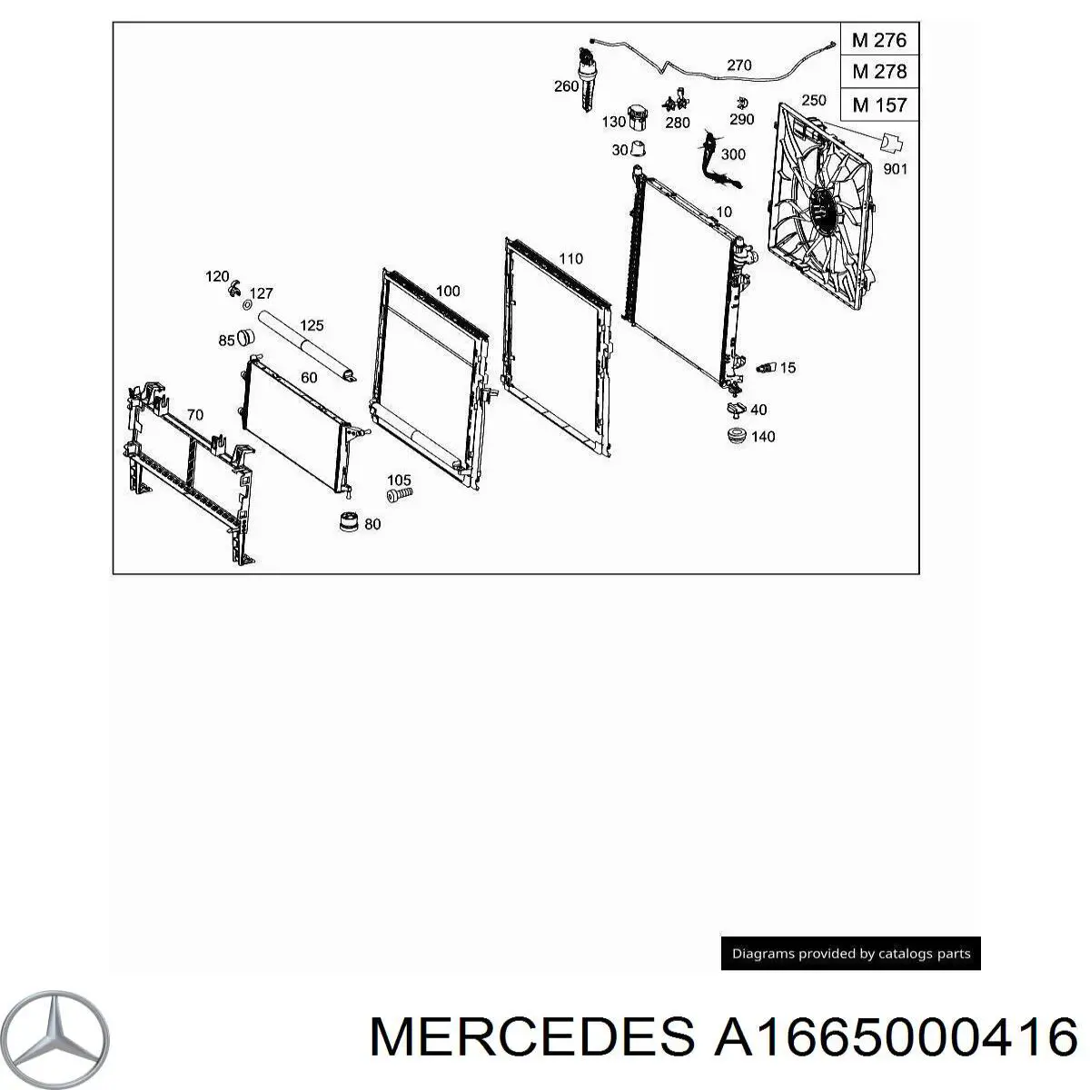 A1665000416 Mercedes 