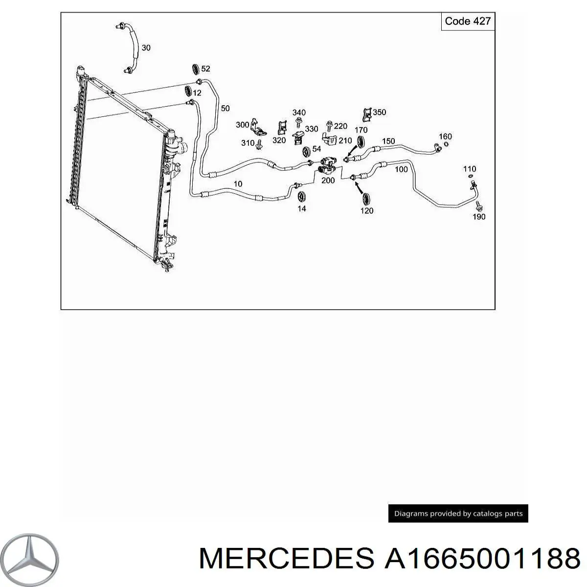 A1665001188 Mercedes 
