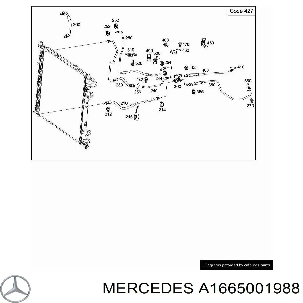 A1665001988 Mercedes 