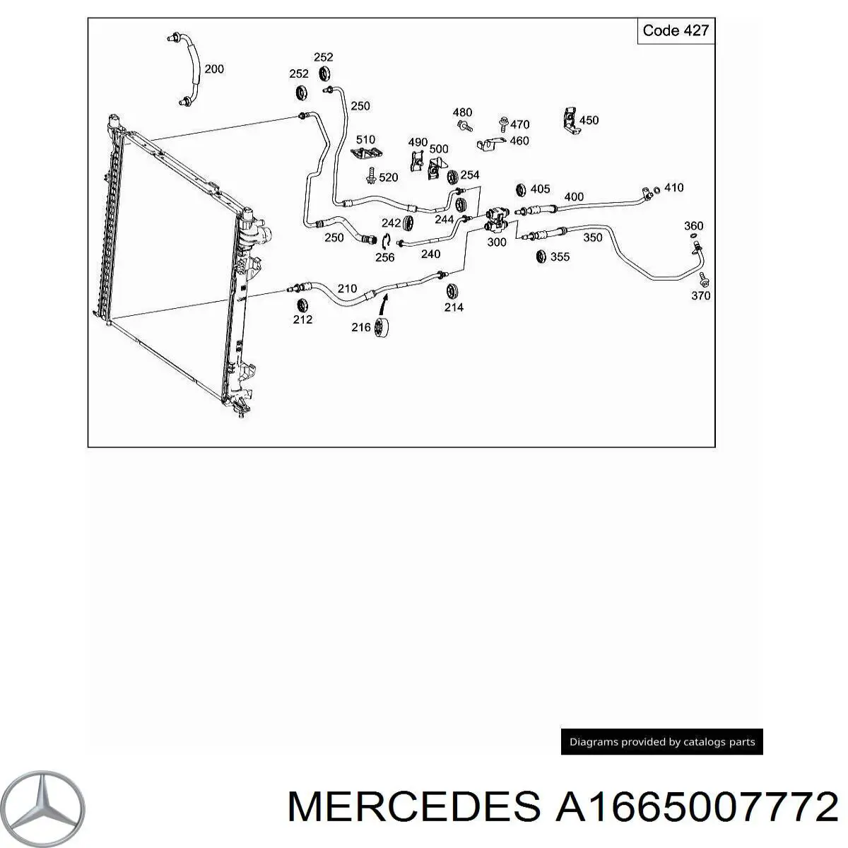  Mercedes A1665007772 ціна, від 14.06 USD