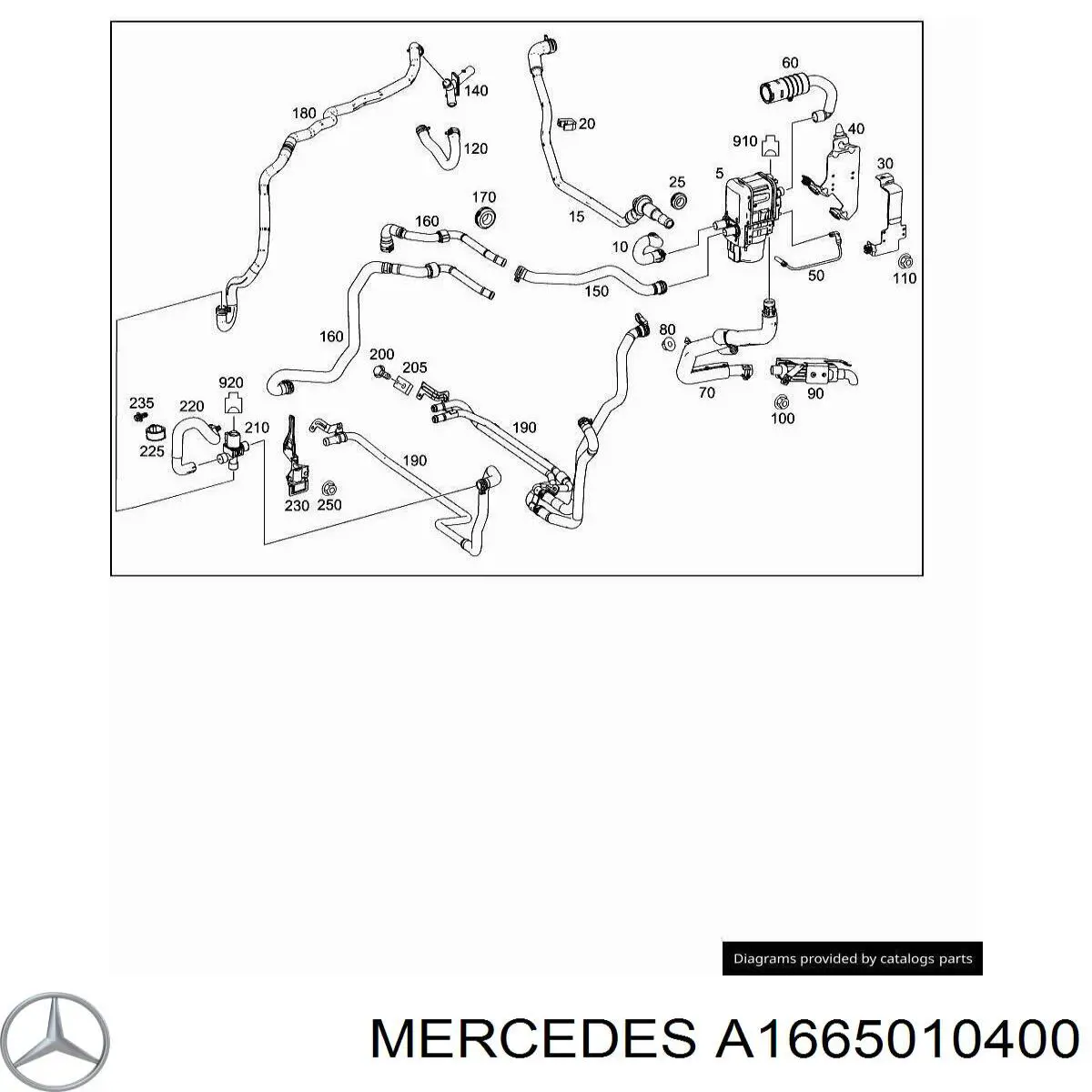 Купити A1665010400 Mercedes 