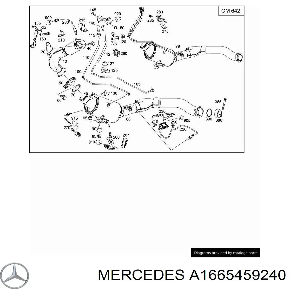 Mercedes A1665459240 ціна, від 5.42 USD