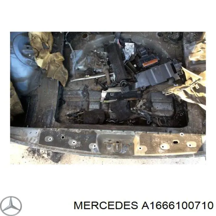 Купити A1666100710 Mercedes Лонжерон рами задній, лівий