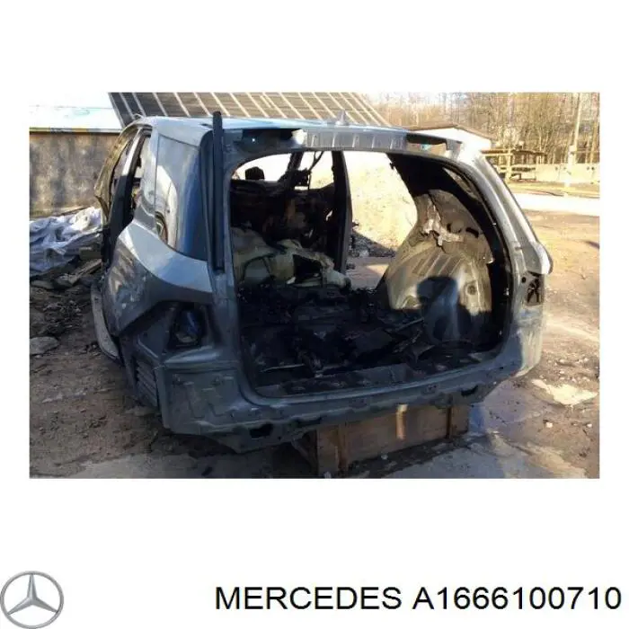 Лонжерон рами задній, лівий Mercedes A1666100710 ціна, від  USD