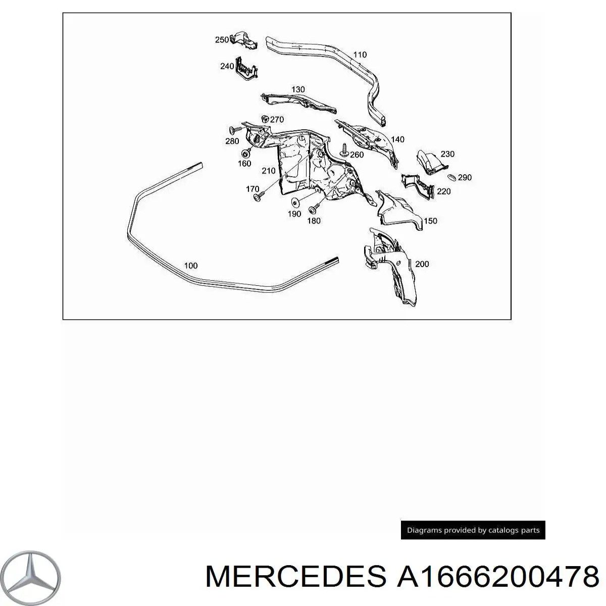 Купити A1666200478 Mercedes 