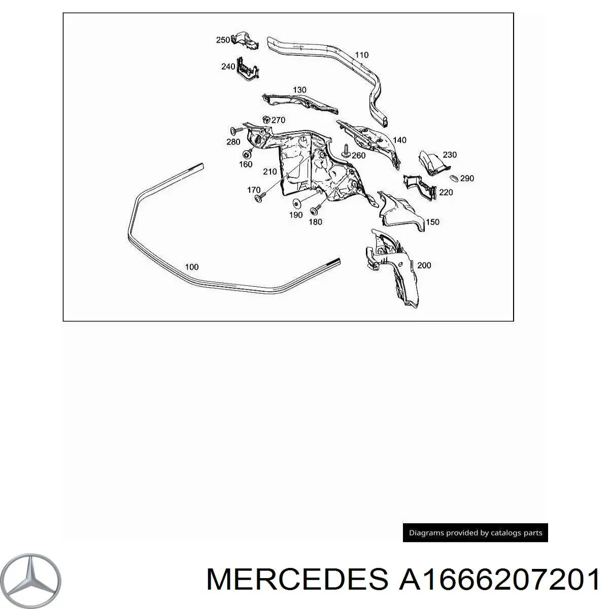 Купити A1666207201 Mercedes 