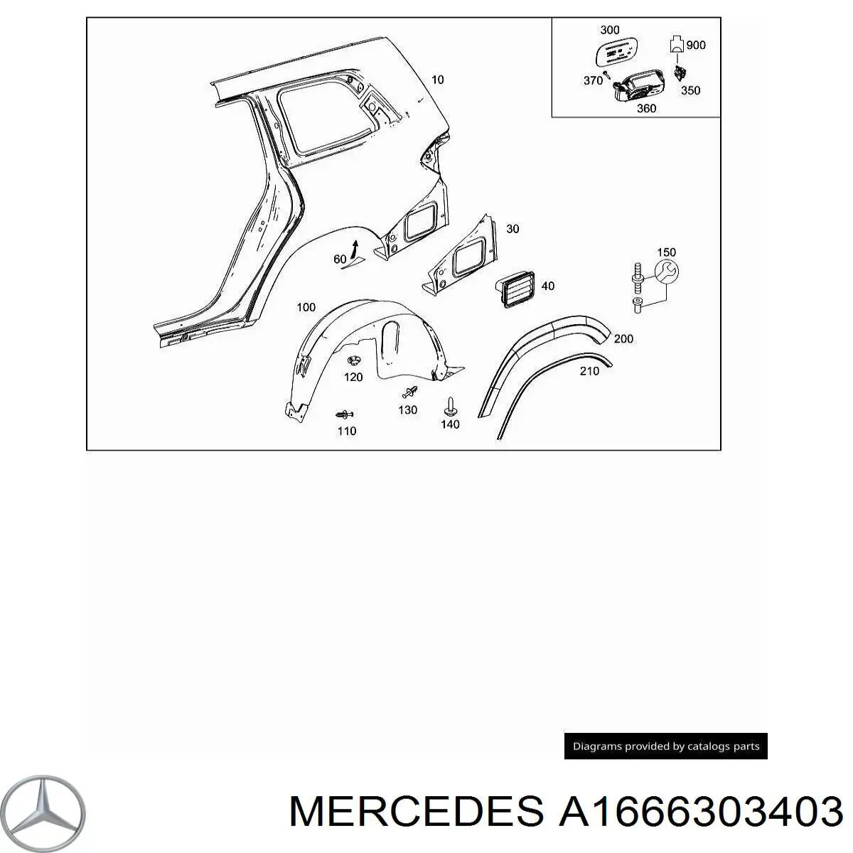 Купити A1666303403 Mercedes 