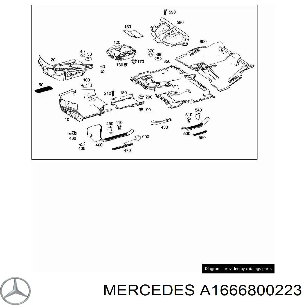 Купити A1666800223 Mercedes 