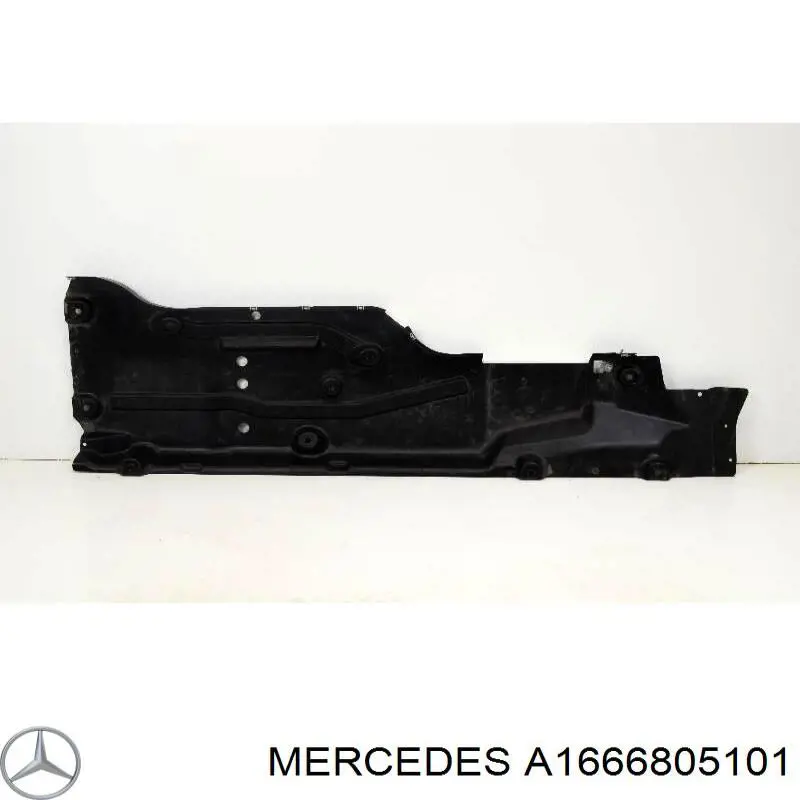Захист днища, лівий Mercedes A1666805101 ціна, від 63.34 USD