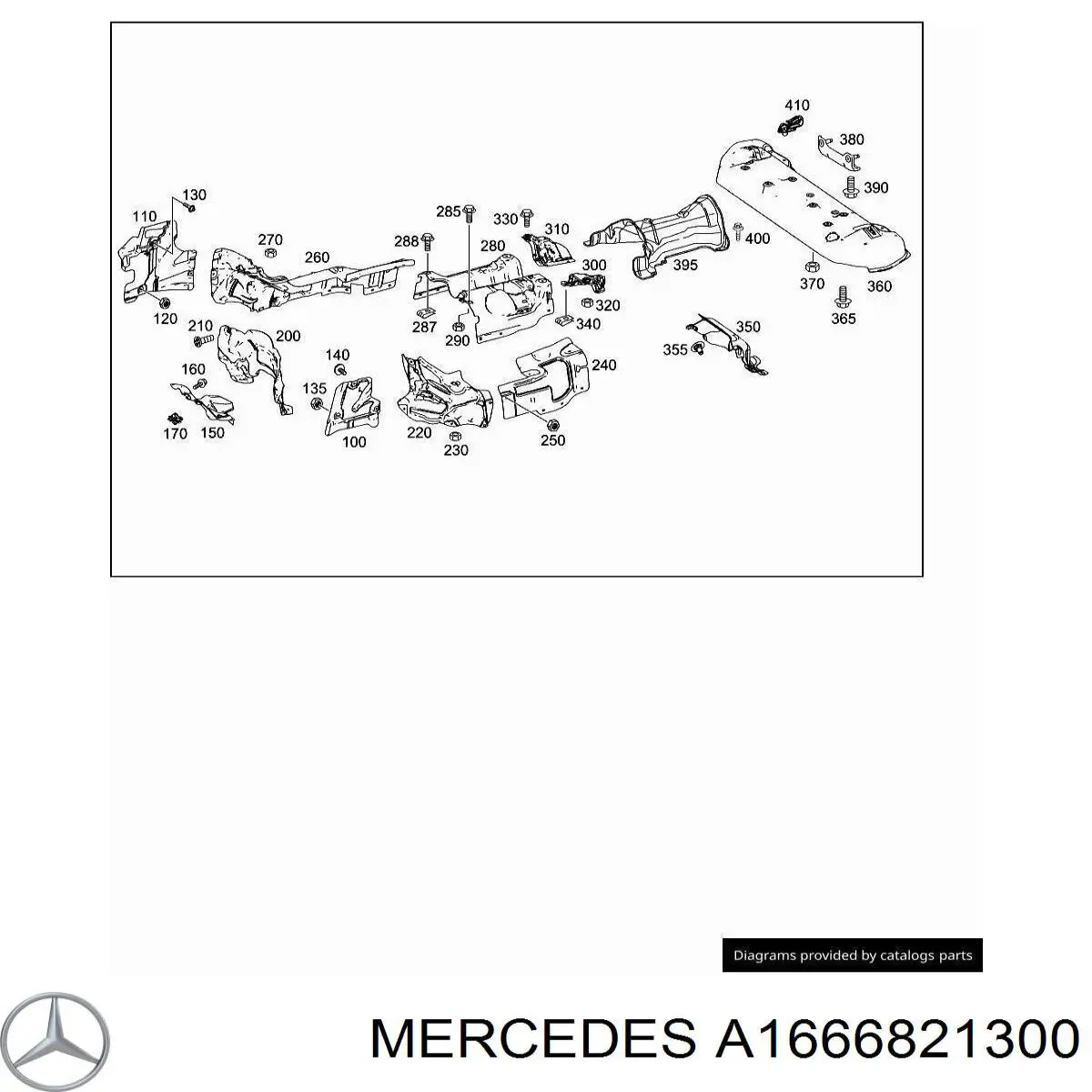  Mercedes A1666821300 ціна, від 38.01 USD