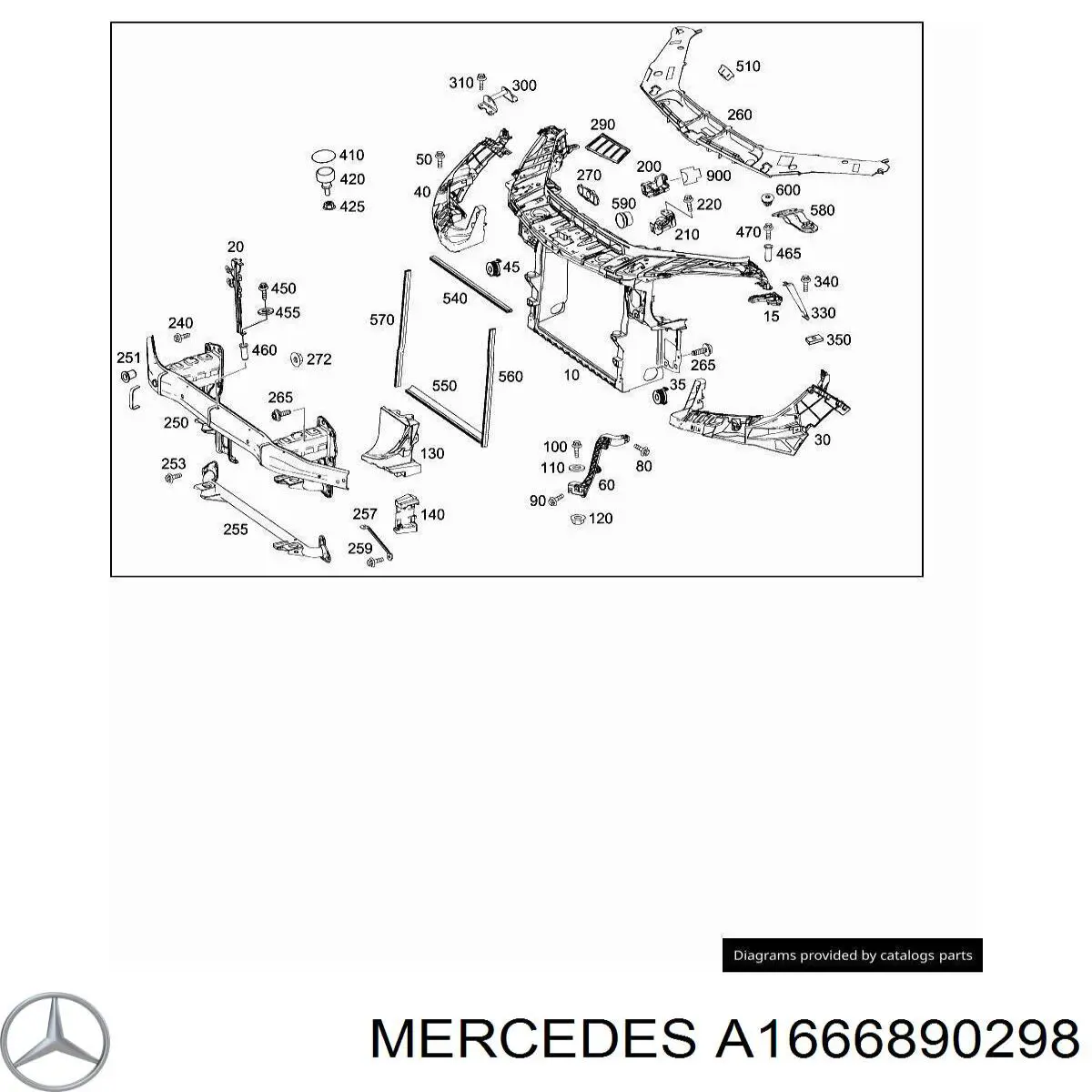  Mercedes A1666890298 ціна, від 12.67 USD