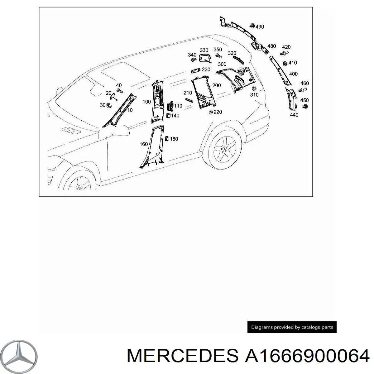Купити A1666900064 Mercedes 